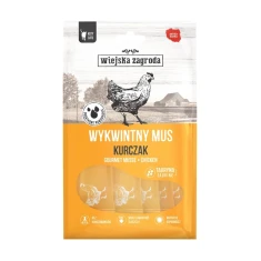 Ласощі для котів Wiejska Zagroda мус з куркою 6 шт x 15 г (5907296763143)