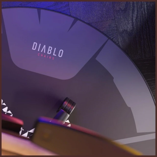 Килимок антиковзний під крісло Diablo Chairs Black White (2094)