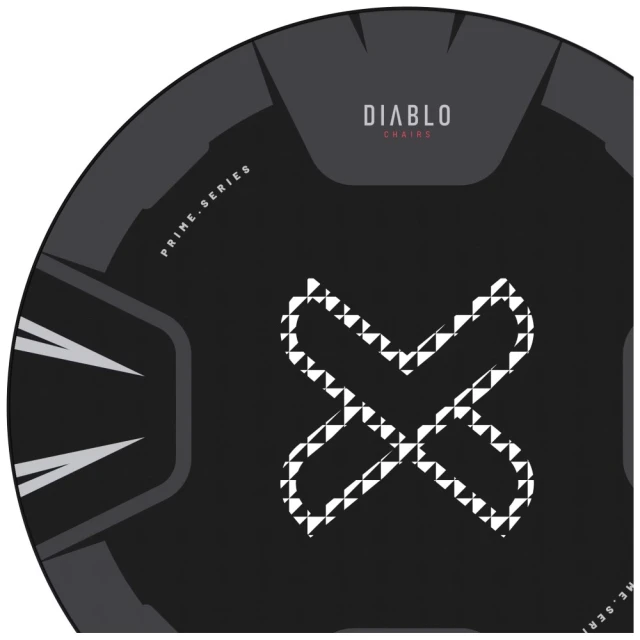 Килимок антиковзний під крісло Diablo Chairs Black White (2094)
