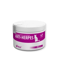 Кормова добавка для котів Vetfood Anti-Herpes для підтримки імунітету 60 г (5907368821368)