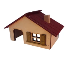 Будиночок для хом'яка та мишей махагон Pinokio 13x8,5x8,5 см (5907437348017)