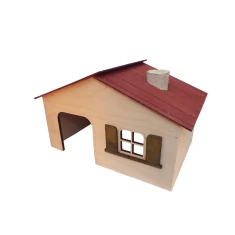 Будиночок для морських свинок і шиншил Pinokio 30x20x19 см Red Mahogany (5907437348178)