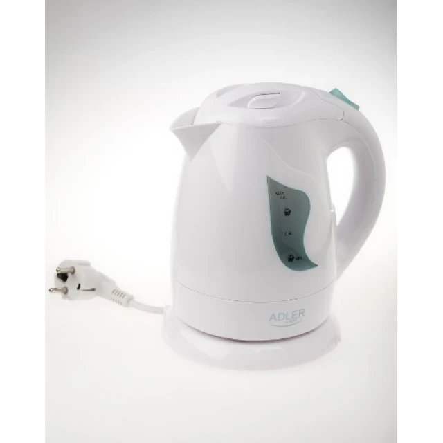 Електрочайник Adler AD08 850 Вт 1 л White (5907468860083)