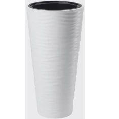 Кашпо FORM-PLASTIC Sahara Dunes Slim круглий 35 см White (5907474343679)