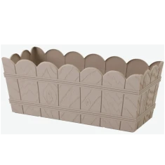 Ящик балконний під дерево FORM-PLASTIC 40 см з кріпленнями Grey-Beige (5907474349091)