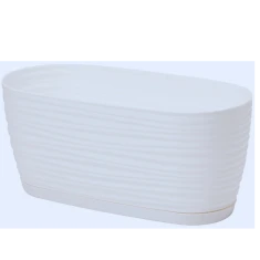 Ящик балконний FORM-PLASTIC Sahara Petit 31 см з піддоном White (5907474357034)