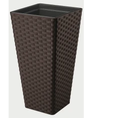 Вазон FORM-PLASTIC Rattana Slim квадратний 30 29×29 см Brown (5907474358604)