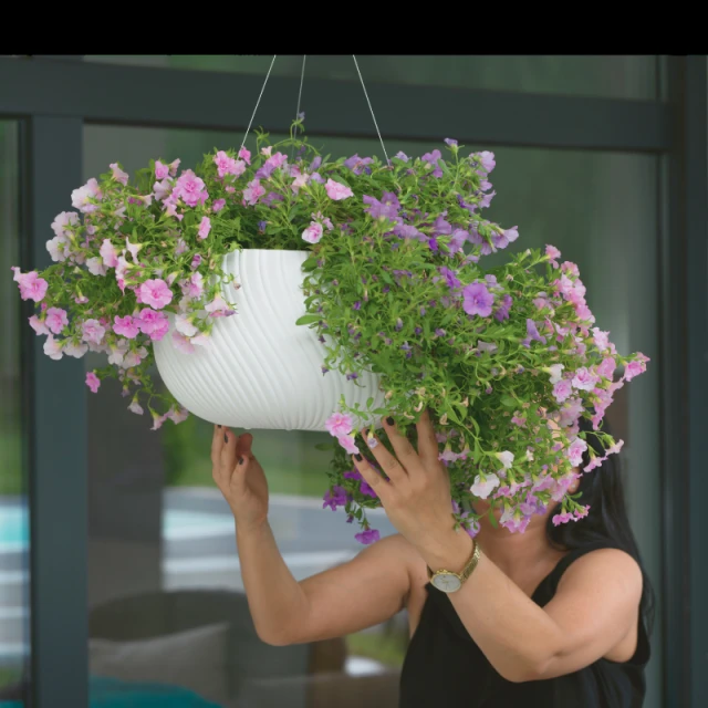 Вазон підвісний FORM-PLASTIC Kula Mika 32 White (5907474365169)