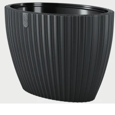 Вазон FORM-PLASTIC Mika Elipsa 40 Anthracite (5907474380445)