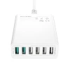 Мережева зарядка BlitzWolf BW-S15 60W 6xUSB-A White (BW-S15)