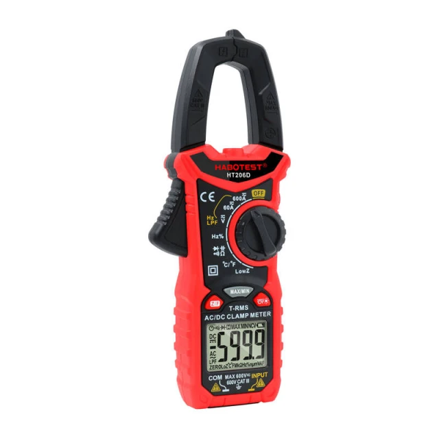 Кліщевий мультиметр Habotest HT206D True RMS NCV LPF (5907489606653)