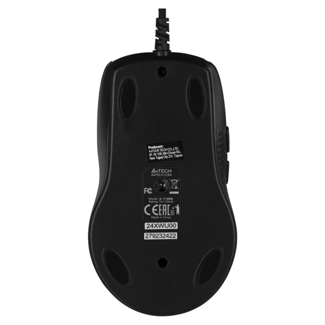 Миша A4Tech Opto Oscar X710 оптична 2000 DPI Black (5907512833148)