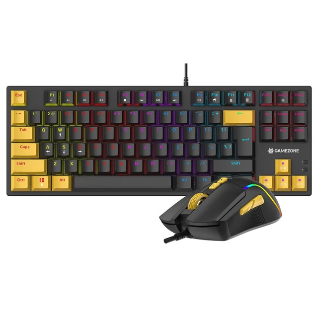 Комплект клавіатура + миша Tracer GameZone Hornet87 ігровий (5907512873281)