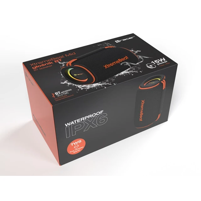 Портативна колонка Tracer Xtremebeat Mid TWS Bluetooth RGB (5907512875193)