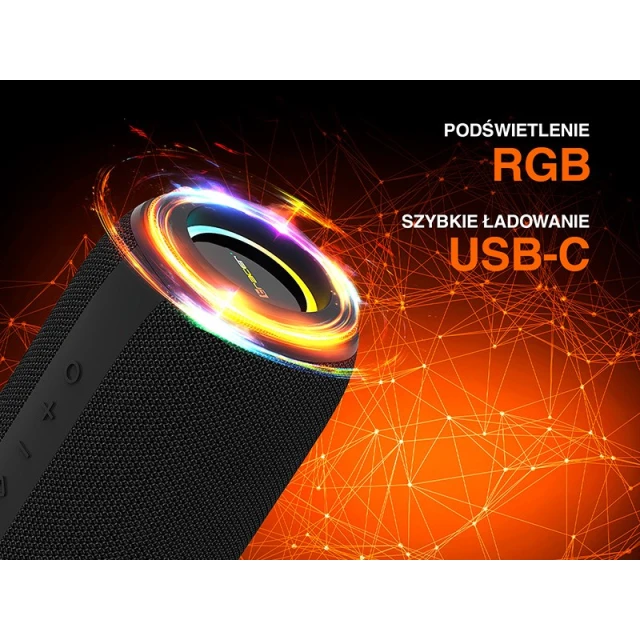 Портативна колонка Tracer Xtremebeat Mid TWS Bluetooth RGB (5907512875193)