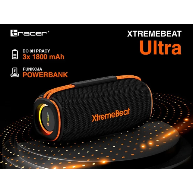 Портативная колонка Tracer XtremeBeat Ultra Bluetooth RGB (5907512875209)