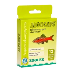 Кормова добавка для акваріумних риб Zoolek Algocaps 12 капсул (5907527453539)