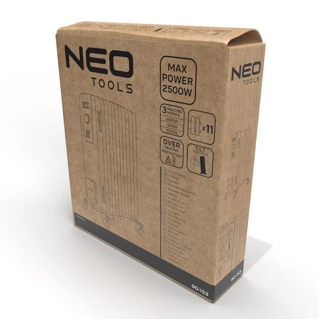 Радіатор масляний Neo Tools 2500 Вт 11 секцій (90-153)