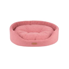 Лежак овальний для собак Amiplay Montana Pink S (5907563274099)