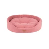 Лежак овальний для собак Amiplay Montana Pink M (5907563274150)