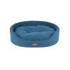 Лежак овальний для собак Amiplay Montana Blue L (5907563274242)