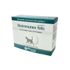 Кормова добавка для котів Biowet Bioimmunex Felis 40 капсул (5907563481220)