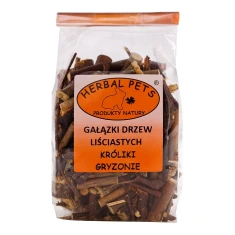 Ласощі для гризунів Herbal Pets Гілочки листяних дерев 75 г (5907587664210)