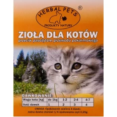 Кормова добавка для котів Herbal Pets від паразитів 1 г (5907587664272)
