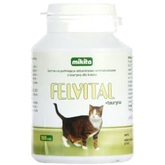Кормова добавка для котів Mikita Felvital + Tauryna 100 таблеток (5907615401084)