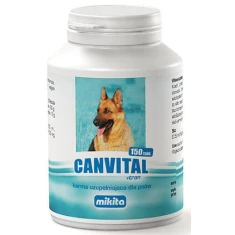 Кормова добавка для собак Mikita Canvital + Tran 150 таблеток (5907615401114)