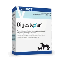 Кормова добавка для собак Nutrifarm Digestexan 60 капсул (5907677725807)