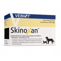 Кормова добавка для собак Nutrifarm Skinoxan 60 таб (5907677725845)