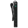 Подовжувач із захистом від перенапруги Ever Optima 1,5 м 6 розеток 10 А Black (5907683603533)