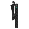 Подовжувач із захистом від перенапруги Ever Optima 5 м 6 розеток 10 А Black (5907683603557)