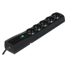 Мережевий фільтр Ever Classic 3,0 м 5 розеток 10 A Black (5907683604608)