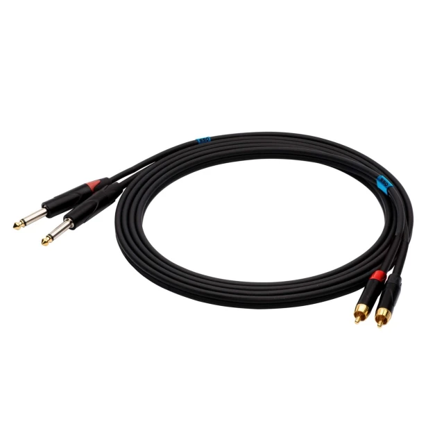 Кабель SOUND STATION QUALITY (SSQ) SSQ RCAJM2 2x RCA — 2x Jack моно 6,3 мм 2 м (5907688758801)