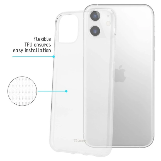 Чохол Crong Crystal Slim Cover iPhone 11 Transparent (CRG-CRSLIM-IP11-TRS)
