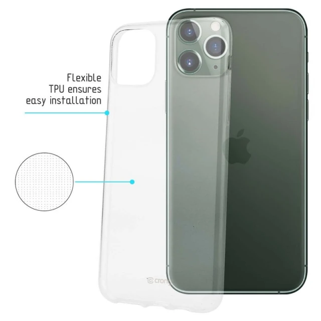 Чохол Crong Crystal Slim Cover iPhone 11 Pro Transparent (CRG-CRSLIM-IP11P-TRS)