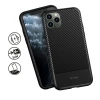 Чехол Crong Prestige Carbon Cover iPhone 11 Pro Black (CRG-CARB-IP11P-BLK)