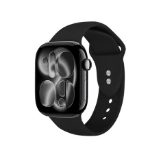Ремінець Crong Liquid для Apple Watch Series 11/10 42 mm | Series 9/8/7 41 mm | 6/5/SE 40 mm | 3/2/1 38 mm Black (CRG-40LQB-BLK)