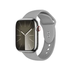 Ремінець Crong Liquid для Apple Watch Ultra 3/2/1 49 mm | Series 11/10 46 mm | Series 9/8/7/6/5/4/SE 45 mm | 44 mm Grey (CRG-44LQB-CGR)