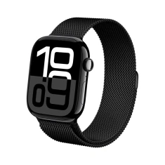 Ремінець Crong Milano Steel для Apple Watch Series 11/10 42 mm | Series 9/8/7 41 mm | 6/5/SE 40 mm | 3/2/1 38 mm Black (CRG-40MST-BLK)