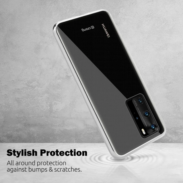 Чохол Crong Crystal Slim Cover Huawei P40 Transparent (CRG-CRSLIM-HP40-TRS)