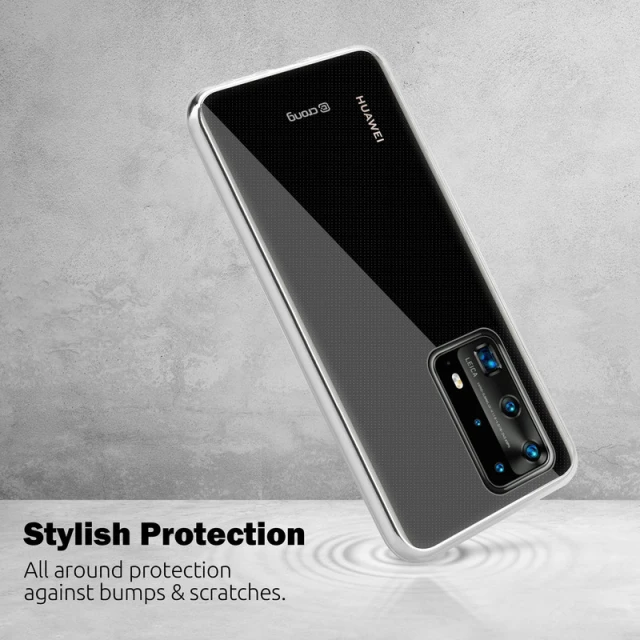 Чохол Crong Crystal Slim Cover для Huawei P40 Pro Transparent (CRG-CRSLIM-HP40P-TRS)
