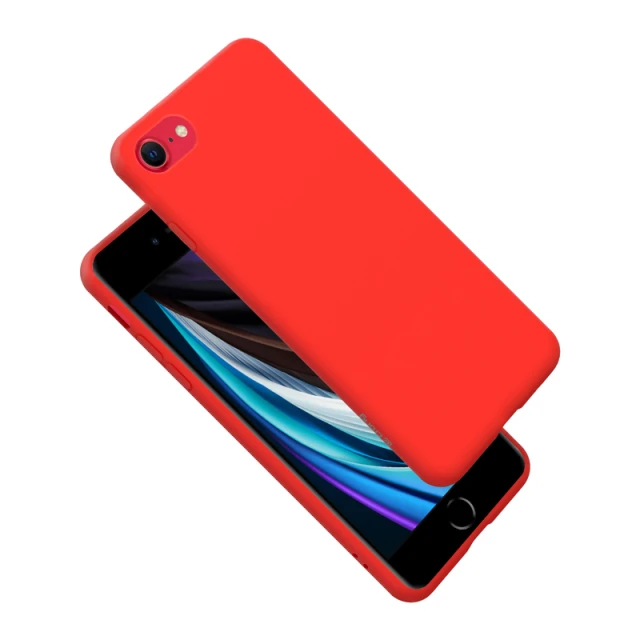Чохол Crong Color Cover iPhone SE (2022/2020) / 8 / 7 Red (CRG-COLR-IP8-RED)