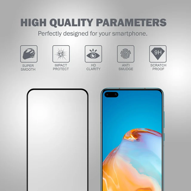 Скло загартоване Crong 3D Armour Glass 9H Huawei P40 (CRG-3DAG-HP40)