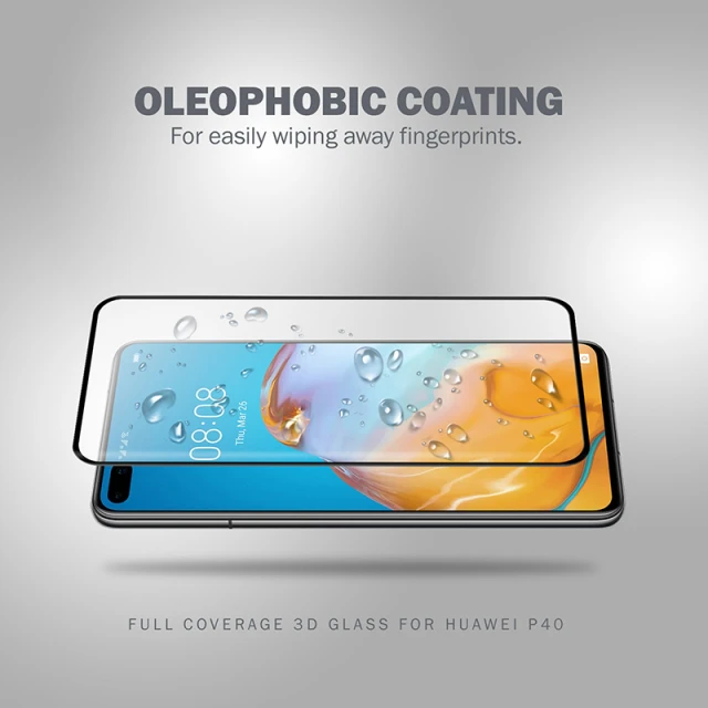 Скло загартоване Crong 3D Armour Glass 9H Huawei P40 (CRG-3DAG-HP40)