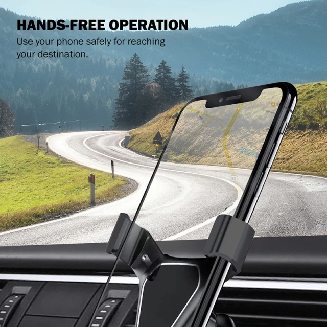 Автотримач Crong Gravity Auto-Clip Car Holder для телефону 4.7
