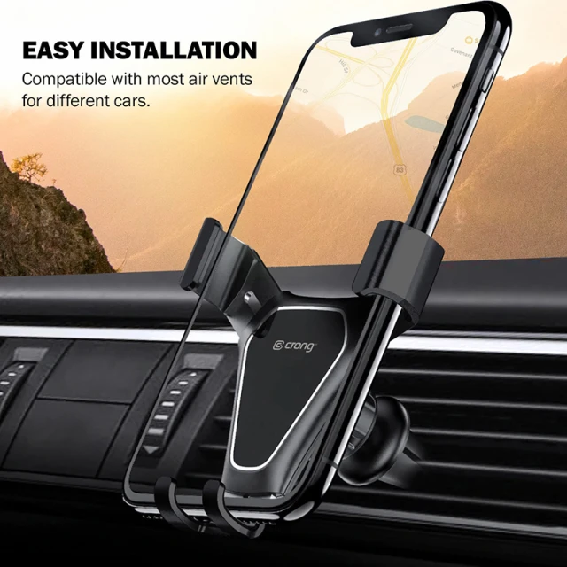 Автотримач Crong Gravity Auto-Clip Car Holder для телефону 4.7