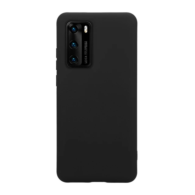 Чохол Crong Color Cover для Huawei P40 Black (CRG-COLR-HP40-BLK)